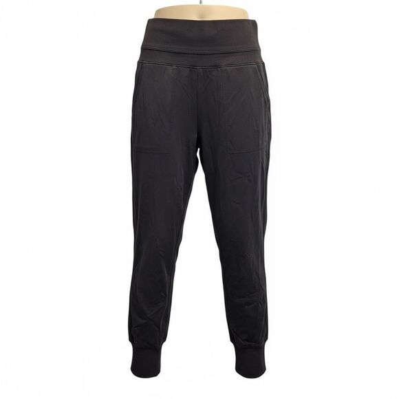 EUC Athleta Women’s Black Track Joggers Pants - Zip Pockets - Size XXS - Picture 2 of 9